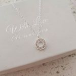 Tina 925 Sterling Silver Tiny Circle Necklace 9MM 45CM Chain