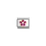 Composable Classic Link Flower Fucsia Glitter