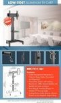 Bracket Height Adjust Trolley Mount 35KG 32-65