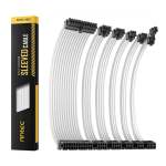 Antec 300MM Sleeved Braided Power Extension Cable Kit WHITE-AT-ECAB-BK300-C1P4-W