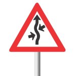 Concealed Driveway From Both Sides Road Sign W218