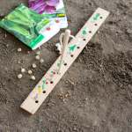 Kikkerland Seeding Ruler And Dibber Gardening Tool