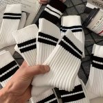 6 Pairs Of Men's Autumn And Winter Thickened Trendy Socks Breathable Comfy Casual Unisex Socks For Men's Outdoor Wearing All Sea