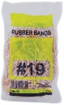 - No. 19 Rubber Bands - Approx 210 Bands Pack Of 10