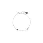 Georgini Natural Sapphire And Two Natural Diamond September Bracelet - Silver