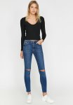 Slim Leg Jeans - Dark Indigo