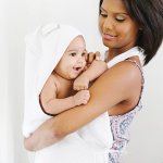 Baby Sense Hooded Apron Bath Towel - Natural
