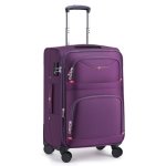 Roplus Softside Expandable Luggage With 4 Spinner Wheels Durable Carry-on Luggage Suitcase Purple 21-INCH
