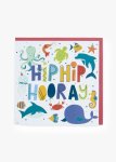 Male Birthday Sea Creatures Foiled Square Card