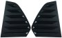 Window Louvres Gloss Black Compatible With Golf 8