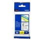 Brother TZe-211 Laminated P-touch Tape 6mm (0.23") Black On White