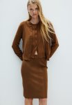 Rib-knit Skirt - Brown