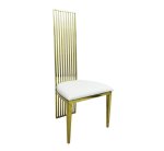 Gold Dining Chair With Steel Back 10 Bar