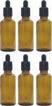 Brown Amber Dropper Bottles With Glass Pipettes 50 Ml Bottle