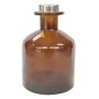 200ML Amber Glass Diffuser Bottle And Silver Plug Cap