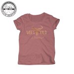 Ladies Foil Stripe Tee - Coral - 3XL