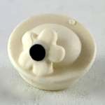 Parts Pillbox Hat With Flower With Black Center Pattern 41944PB02