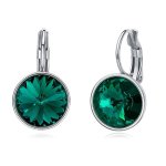 Cde Birthstone May Earring With Swarovski Crystals