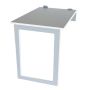 Fold Up Wall Mounted Desk Combo 100X60CM - White