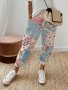 Floral Print Fake Drawstring Straight Leg Pants Casual & Versatile High Waist Daily Wear Vacation Wear Pants For Spring & Summer Women's Clothing