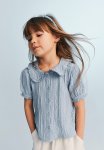 Collared Blouse - Blue
