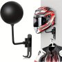 Motorcycle Helmet Rack Wall Mount Aluminum Alloy Helmet Holder 180 Rotation Helmet Hanger With Double Hook Bike Helmet Holder