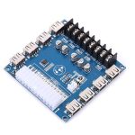 Teyleten Robot 24 Pins Atx Power Supply Breakout Board Module Adapter Power Connector Support 3.3V 5V 12V 1.8V-10.8V