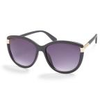 Matte Black Cateye Grad Grey Sunglasses