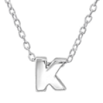 C618-C24303 - 925 Sterling Silver A-z Initial Letter Necklace - U - Available On Back Order Allow 7-14 Days