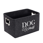 Pet Vinyl Felt Dog Toy Storage Basket With Handles For Toy - 38CM
