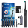 Electric Toothbrush 8 Brush Heads Toothbrush Holder Gift Nail Clipper Kit