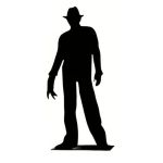 Halloween Desktop Shadow Figures Ornaments Metal Powder Coating 6IN