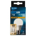 Pnp 7W Bc Warm White Non-dimmable Classi C LED Bulb