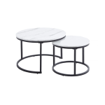 2-IN-1 Space-saving Design Round Shape Coffee Table