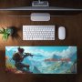 Fortnite Loot Shoot And Scoot By Wikus Schalkwyk Large Desk Pad