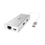 UNITEK USB3.0 Type-c 2-PORT USB Gb Lan Y-9106 HUB-USB3C-2P-LAN