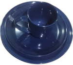 Pack Of 16 Stoneware Navy Blue Dinner Set