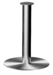 Metal Floor Speaker Stand - Brushed Silver