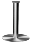 Metal Floor Speaker Stand - Brushed Silver