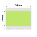 NB711 - - B1 B21 B3S B4 - 50X30MM - 230 Tender Green Labels