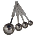 Engraved Measuring Spoons Round Tuisgemaak 4 Piece