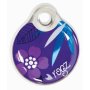 Rogz Id Tagz Small 27MM Self-customisable Purple Forest Design Waggs Pet Shop