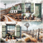 Tear Resistant Deco Print Green Karoo 4'S
