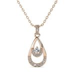 DESTINY Eleanor Necklace With Swarovski Crystals - Rose