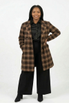 Long Line Coat - XXL Check