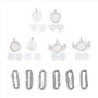 Sublimation Rhinestone Trays Pendant Set Rectangle Style