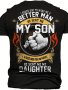 Men's Trendy T-Shirt For Summer Outdoor Casual "better Man" Slogan Vintage Graphic Slightly Stretch Crew Neck Tee Short Sleeve Stylish Clothing