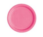 Party 7" Round Plate Hot Pink 8CT