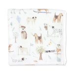 Playful Dogs Baby Blanket