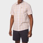 Jeep Mens Yarn Dye Check Shirt In White & Beige - White 5XL